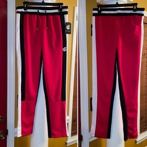 Red and Black Track Pants
